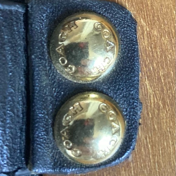 Coach Strappy Black Leather Platform Wooden Clogs - Picture 5 of 9